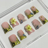 Blush Jungle Duck Nails L249