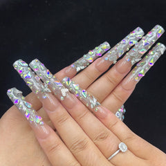 Aurora Butterfly Handmade Nails G031